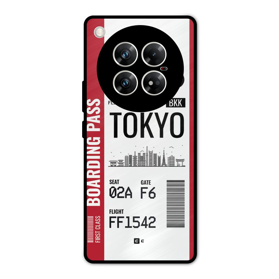 Tokyo Boarding Pass Metal Back Case for Infinix Zero 40 5G