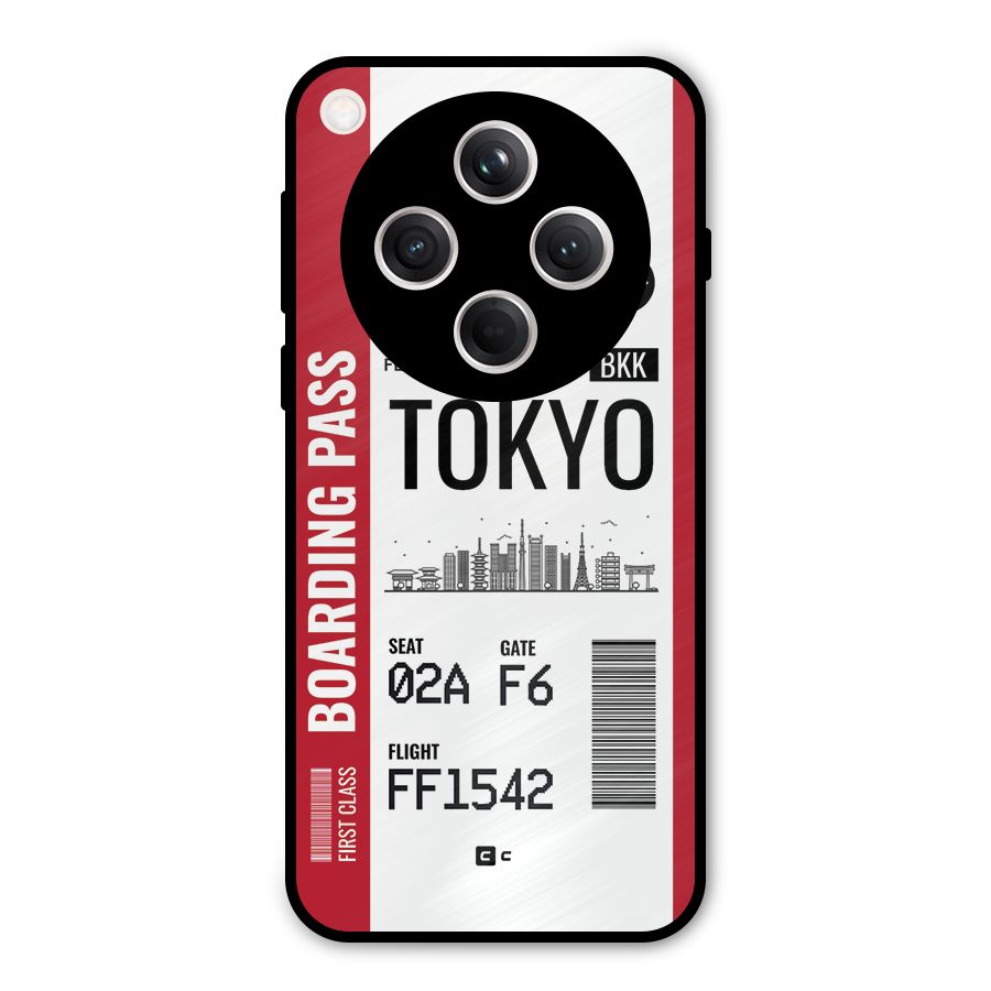 Tokyo Boarding Pass Metal Back Case for Oppo Find X8