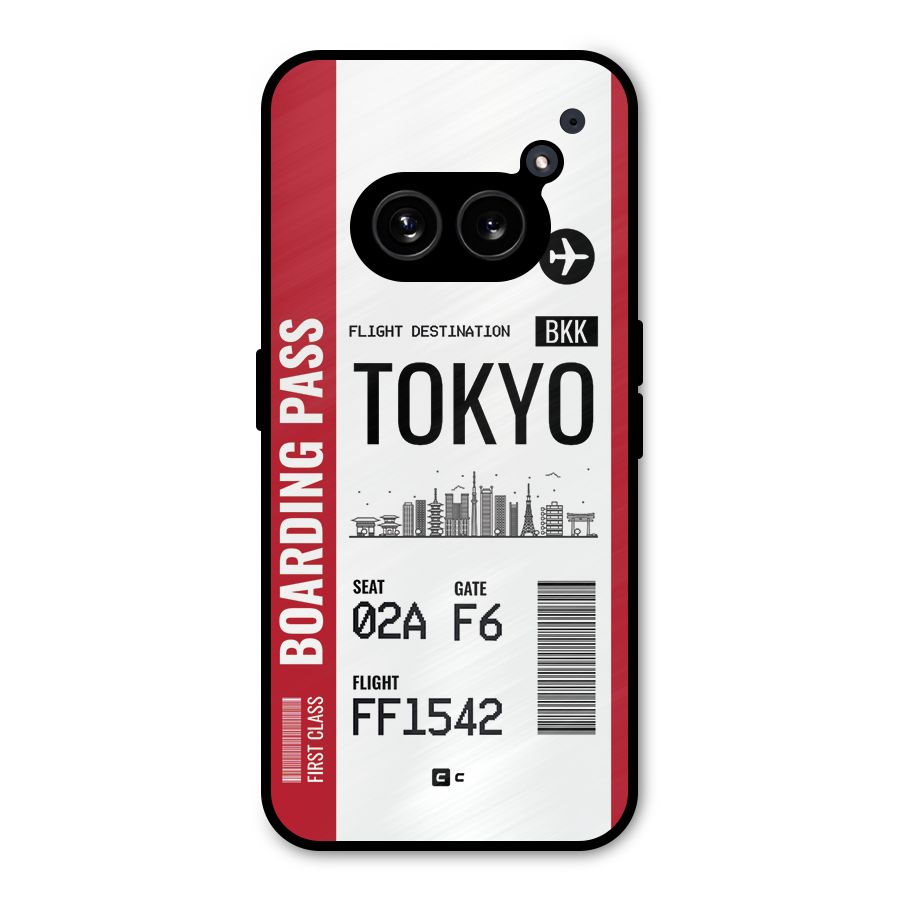 Tokyo Boarding Pass Metal Back Case for Nothing Phone 2a
