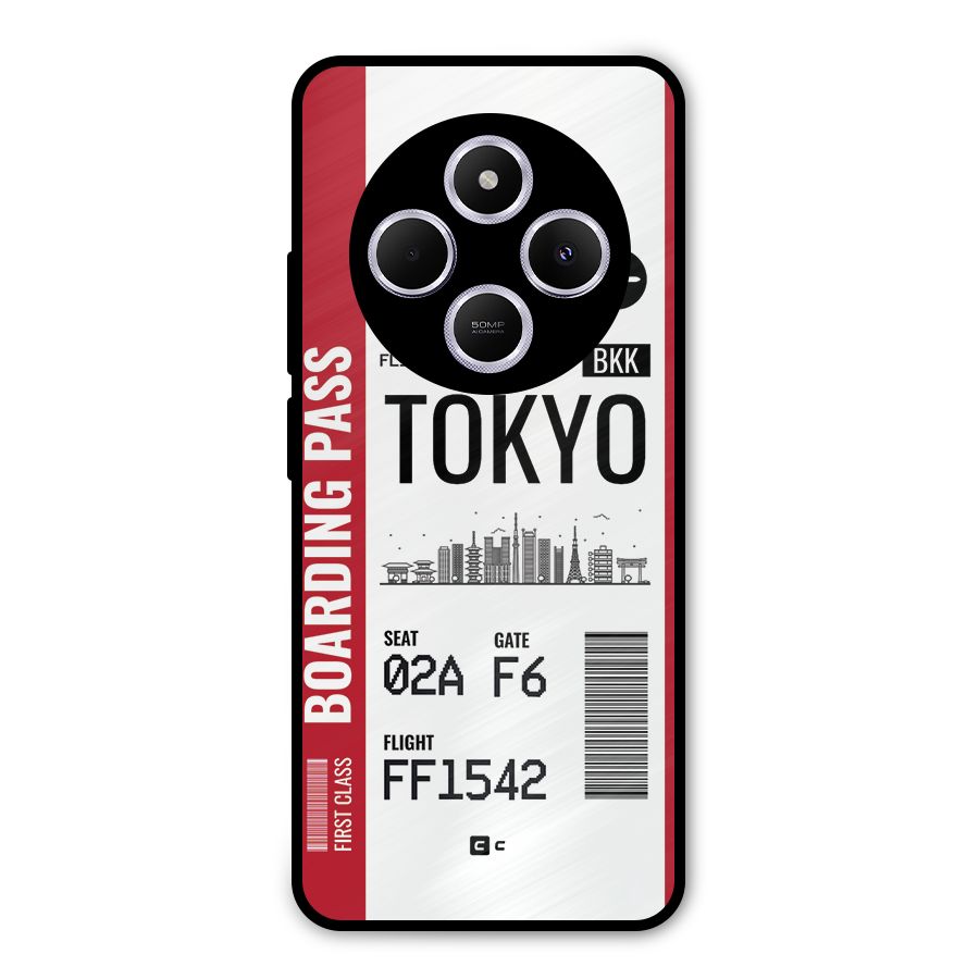 Tokyo Boarding Pass Metal Back Case for Poco C75 5G