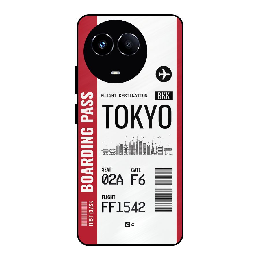 Tokyo Boarding Pass Metal Back Case for Realme 11X