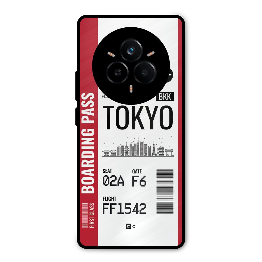 Tokyo Boarding Pass Metal Back Case for Realme 14 Pro