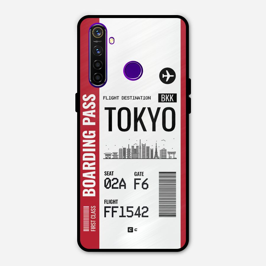 Tokyo Boarding Pass Metal Back Case for Realme 5 Pro