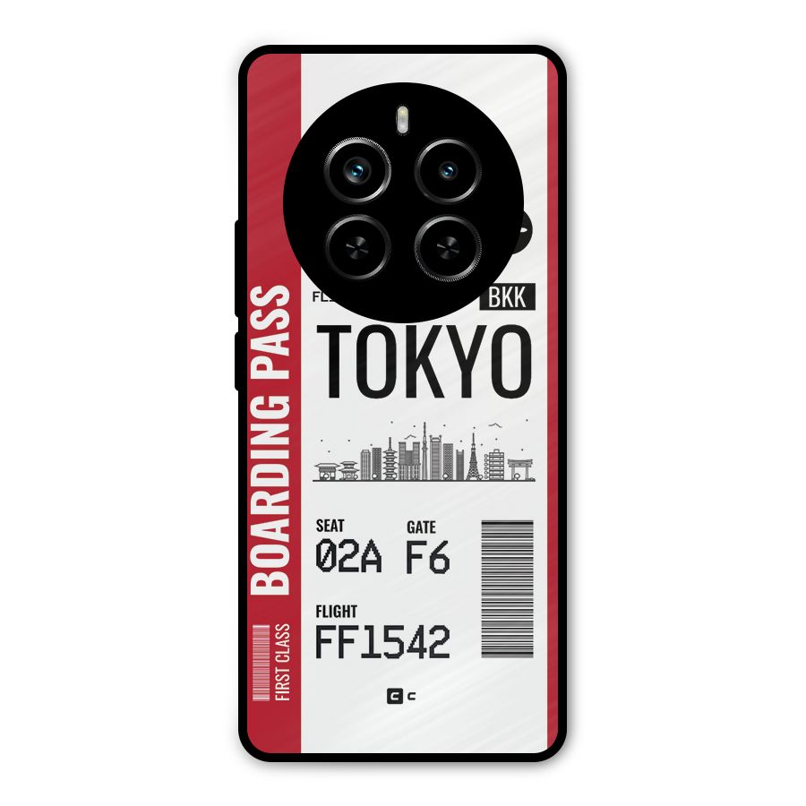 Tokyo Boarding Pass Metal Back Case for Realme P1 Pro