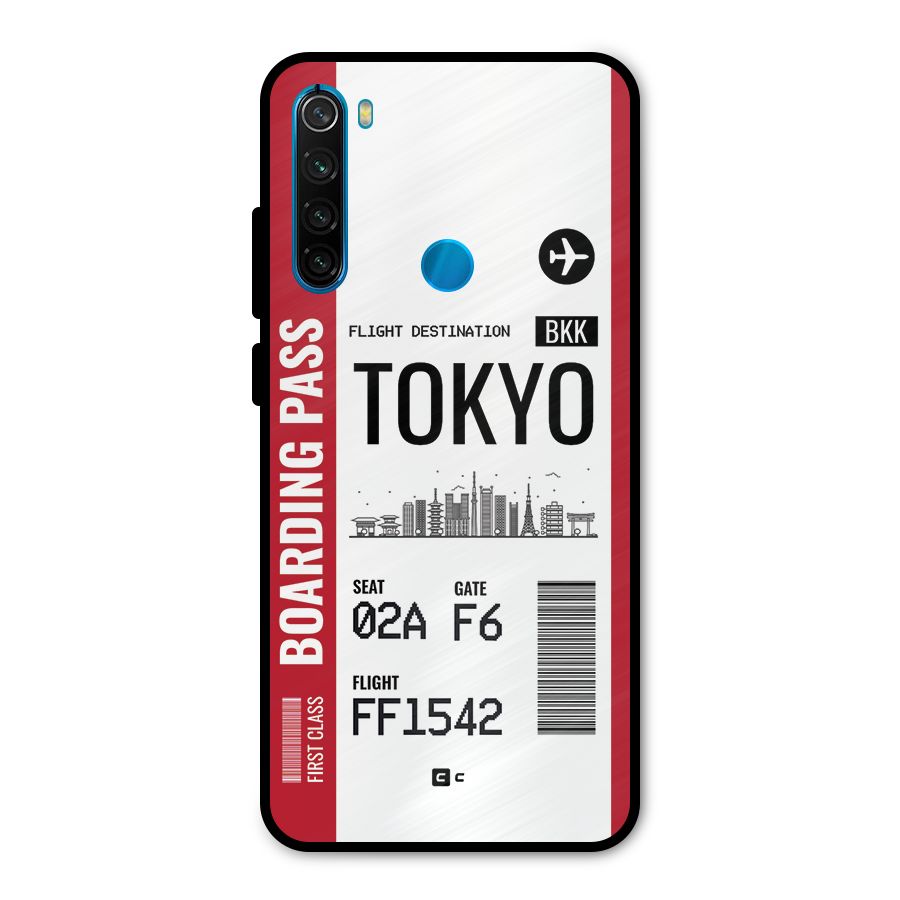 Tokyo Boarding Pass Metal Back Case for Redmi Note 8