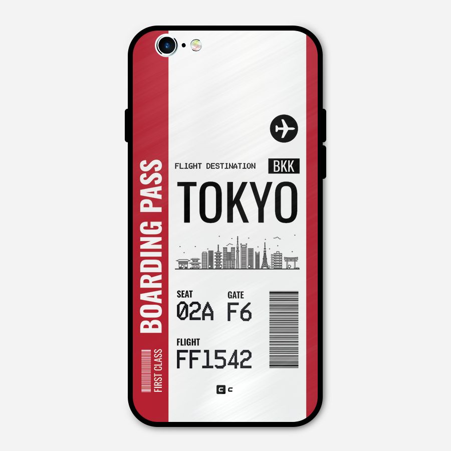 Tokyo Boarding Pass Metal Back Case for iPhone 6 6s