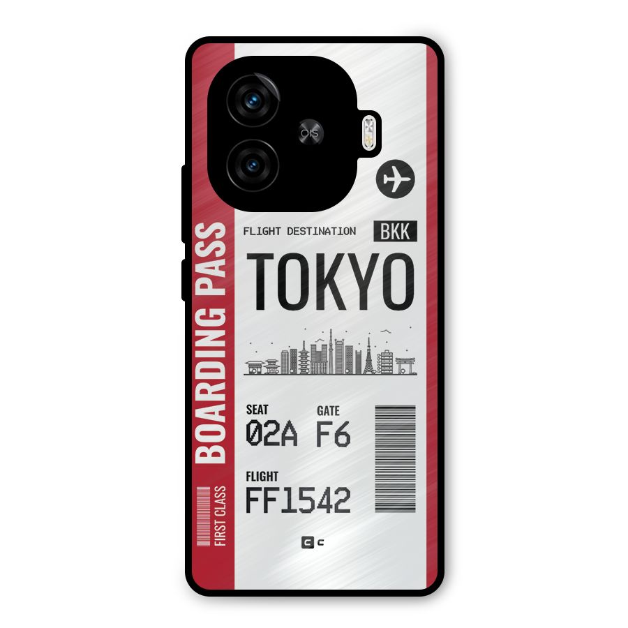 Tokyo Boarding Pass Metal Back Case for iQOO Z9 Turbo