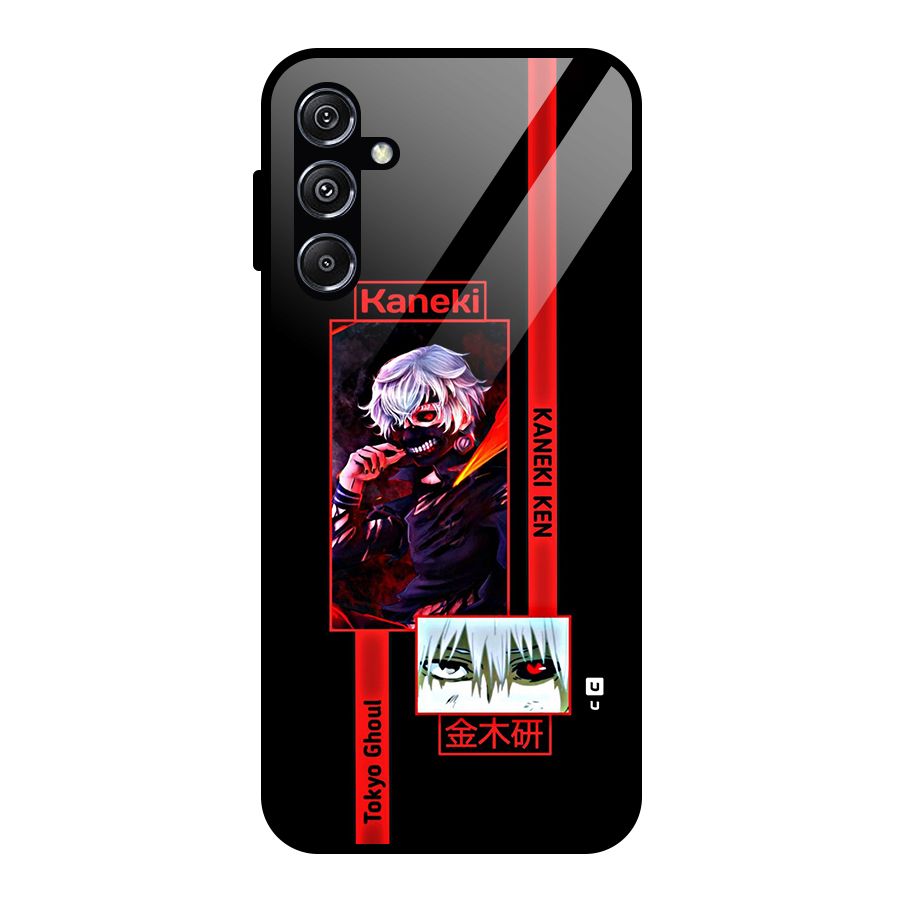 Tokyo Ghoul Kaneki Art Glass Back Case for Galaxy M34 5G