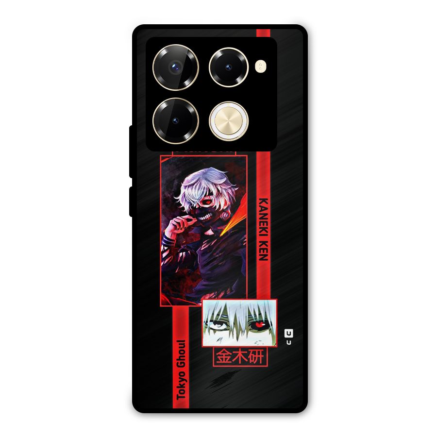 Tokyo Ghoul Kaneki Art Metal Back Case for Infinix Note 40 Pro Plus