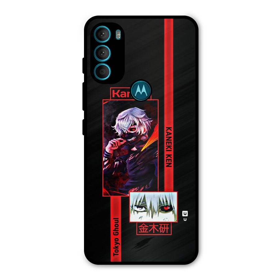 Tokyo Ghoul Kaneki Art Metal Back Case for Moto G71 5G