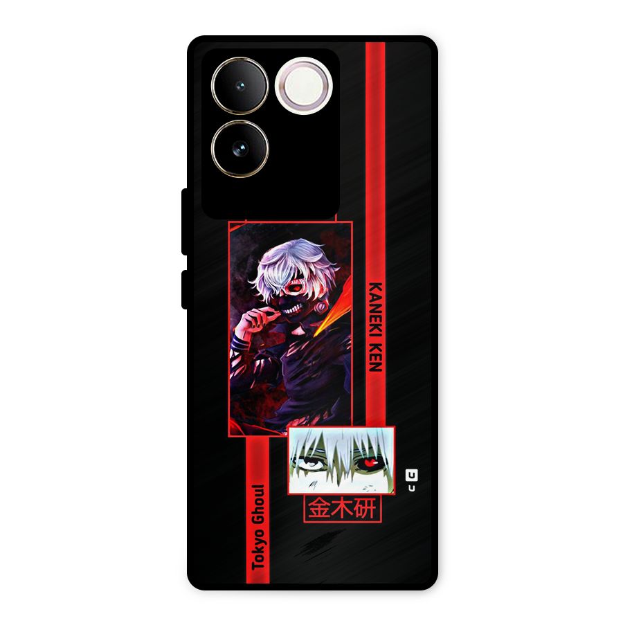 Tokyo Ghoul Kaneki Art Metal Back Case for Vivo T2 Pro