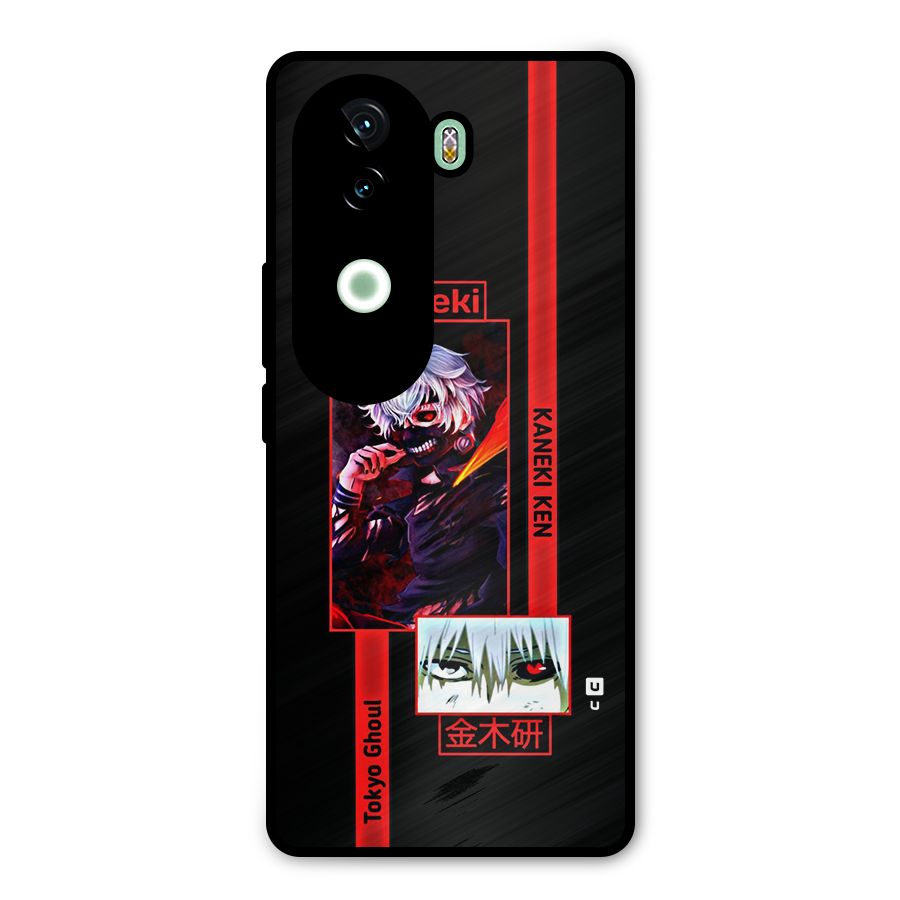 Tokyo Ghoul Kaneki Art Metal Back Case for iQOO Z9s