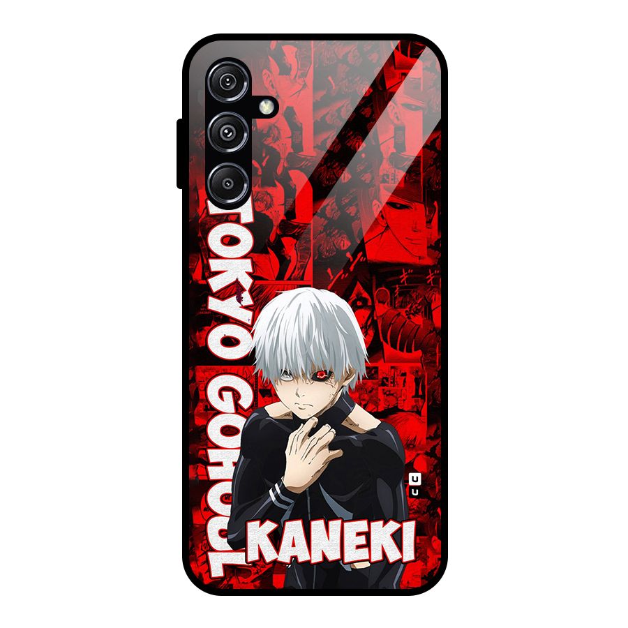 Tokyo Ghuoul Kaneki Glass Back Case for Galaxy M34 5G