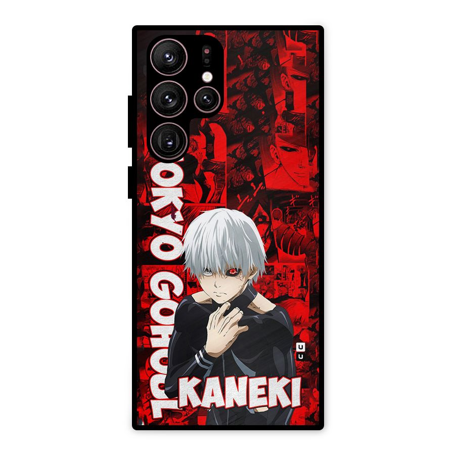 Tokyo Ghuoul Kaneki Metal Back Case for Galaxy S22 Ultra 5G