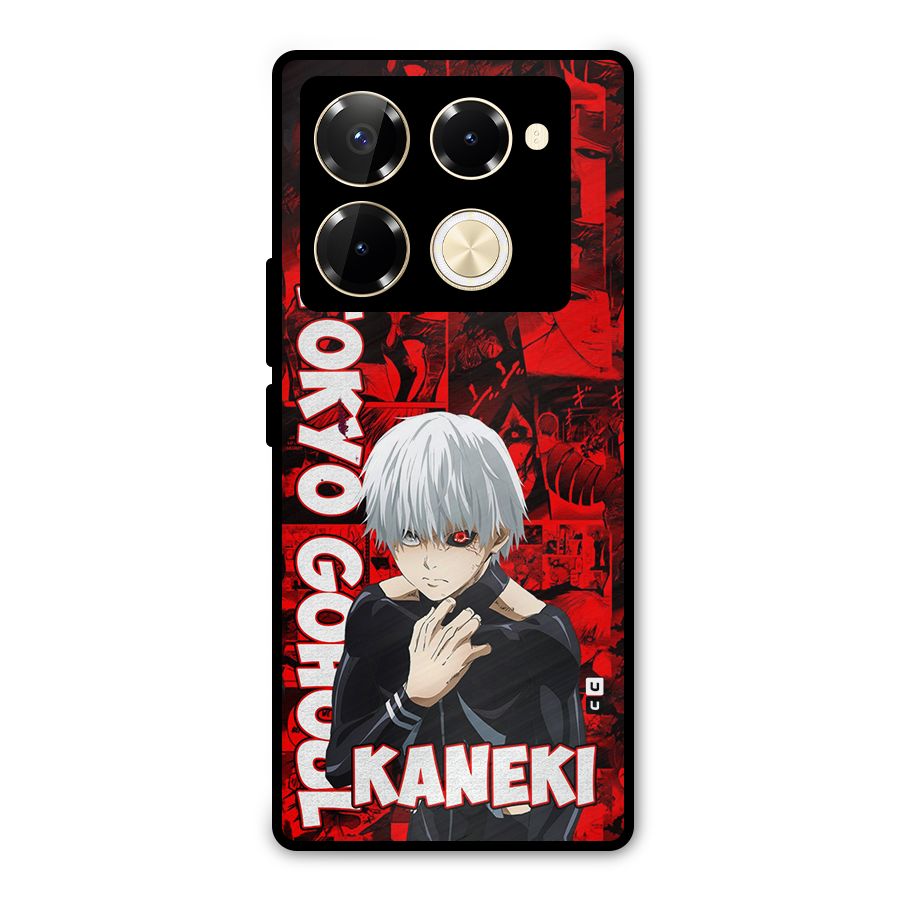 Tokyo Ghuoul Kaneki Metal Back Case for Infinix Note 40 Pro