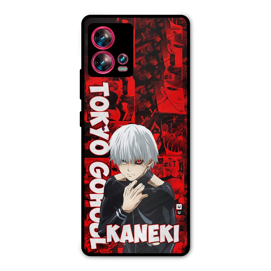 Tokyo Ghuoul Kaneki Metal Back Case for Motorola Edge 30 Fusion