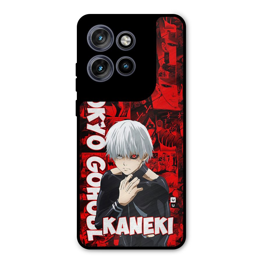 Tokyo Ghuoul Kaneki Metal Back Case for Motorola Edge 50 Neo