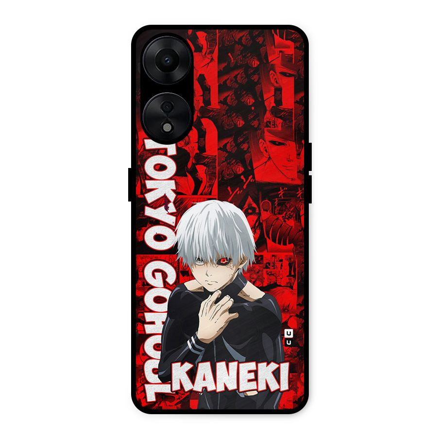 Tokyo Ghuoul Kaneki Metal Back Case for Oppo A78 5G