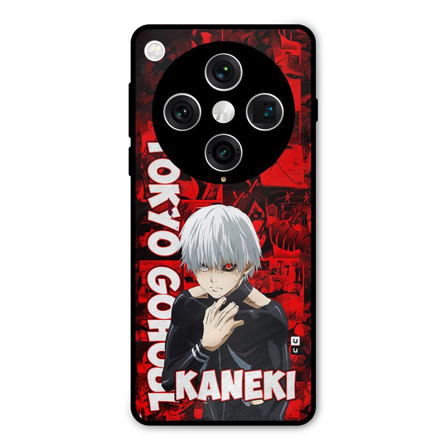 Tokyo Ghuoul Kaneki Metal Back Case for Oppo Find X8 Pro