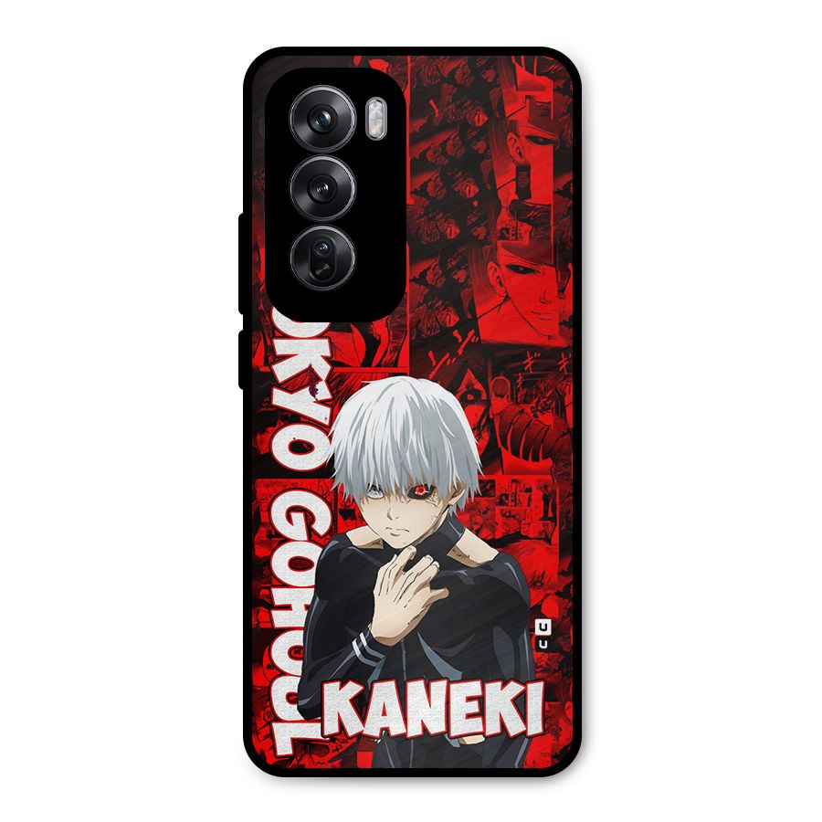 Tokyo Ghuoul Kaneki Metal Back Case for Oppo Reno12 Pro
