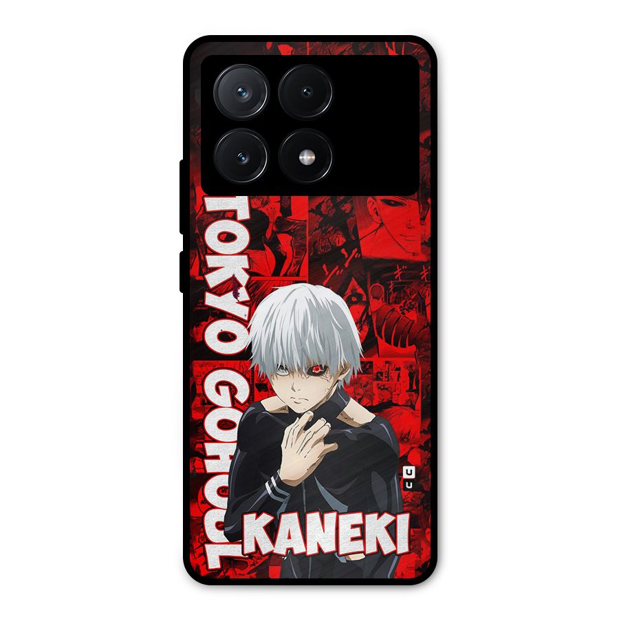 Tokyo Ghuoul Kaneki Metal Back Case for Poco X6 Pro