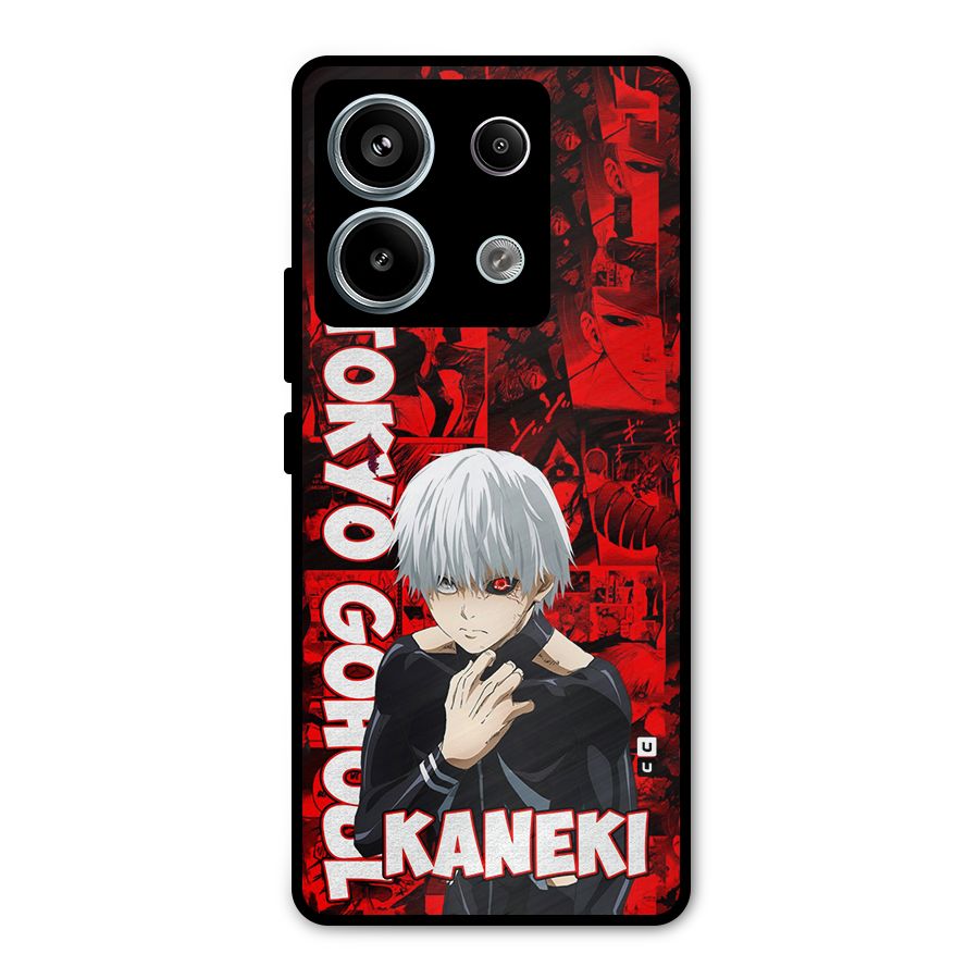 Tokyo Ghuoul Kaneki Metal Back Case for Redmi Note 13 Pro 5G