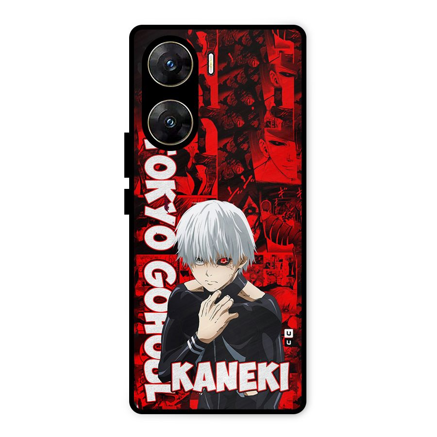 Tokyo Ghuoul Kaneki Metal Back Case for Vivo V29e