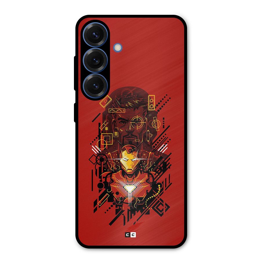 Tony Stark Metal Back Case for Galaxy S25