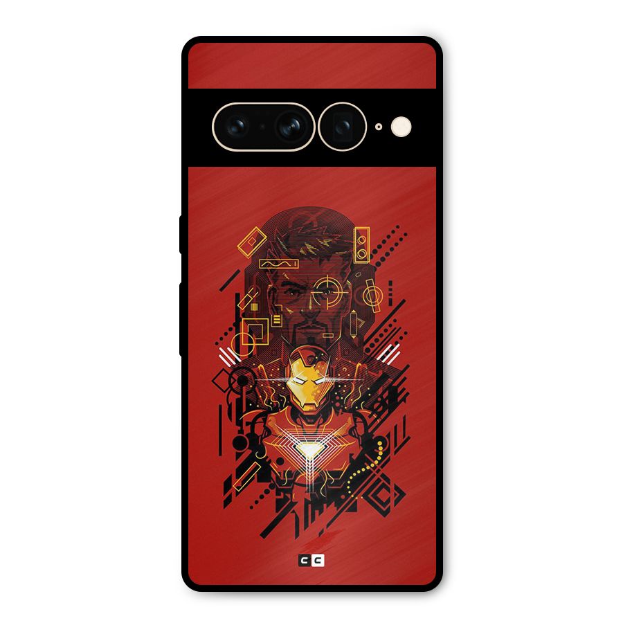 Tony Stark Metal Back Case for Google Pixel 7 Pro