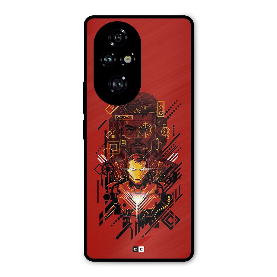 Tony Stark Metal Back Case for Honor 200 Pro
