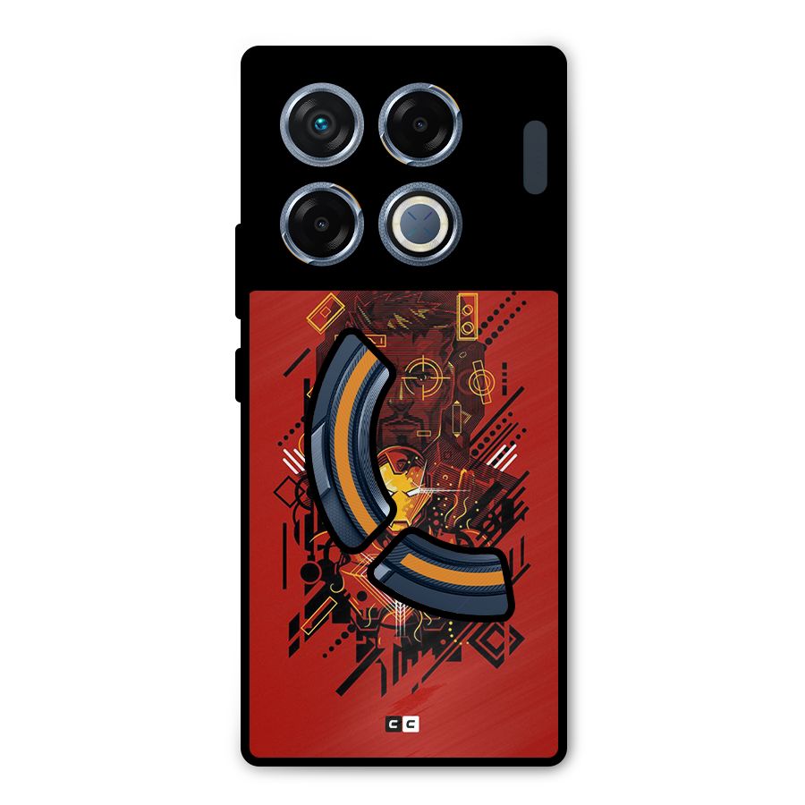 Tony Stark Metal Back Case for Infinix GT 20 Pro