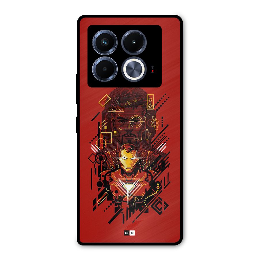 Tony Stark Metal Back Case for Infinix Note 40 5G