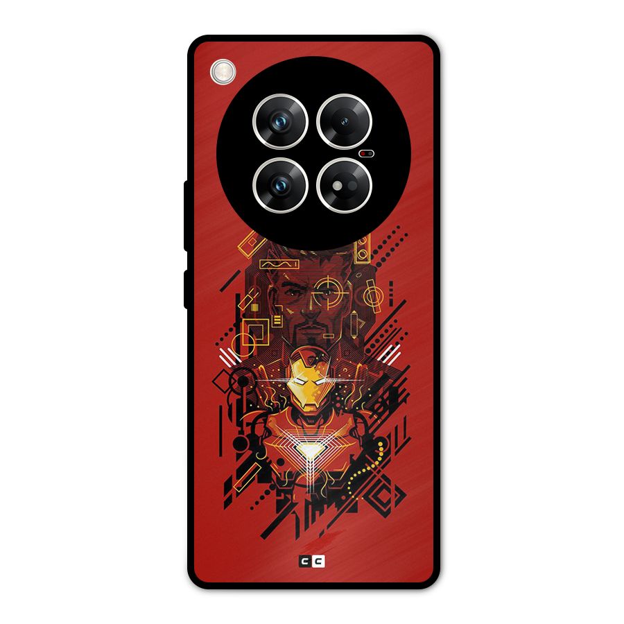 Tony Stark Metal Back Case for Infinix Zero 40 5G