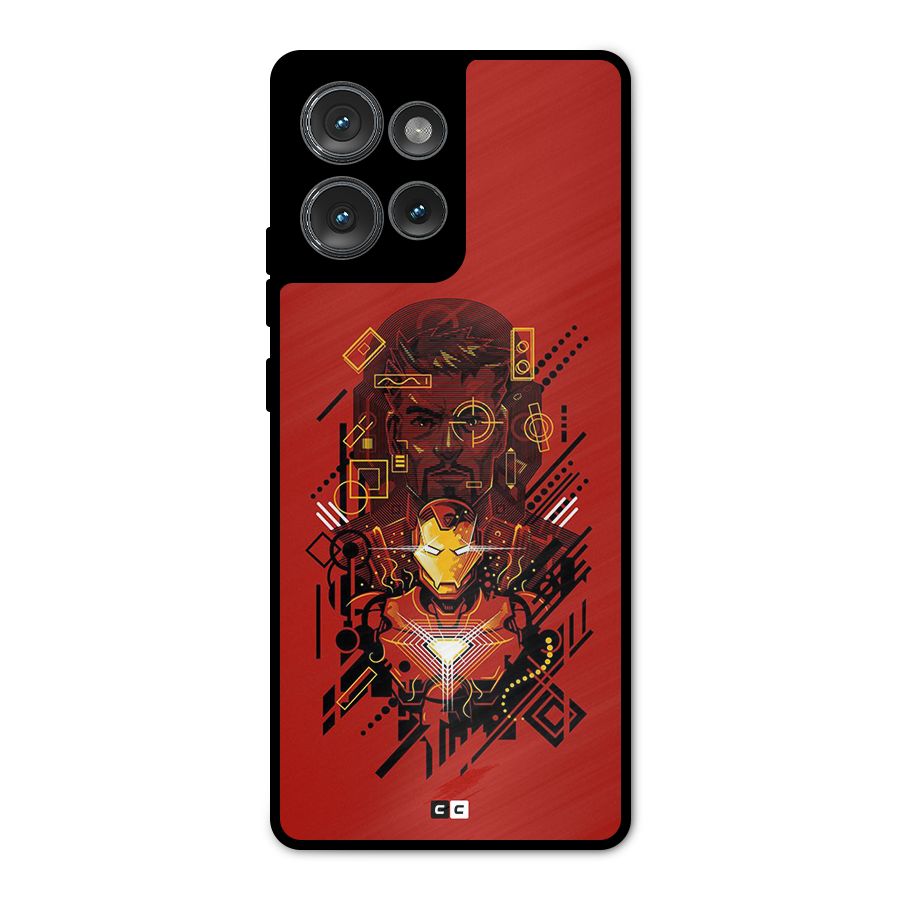 Tony Stark Metal Back Case for Motorola Edge 50