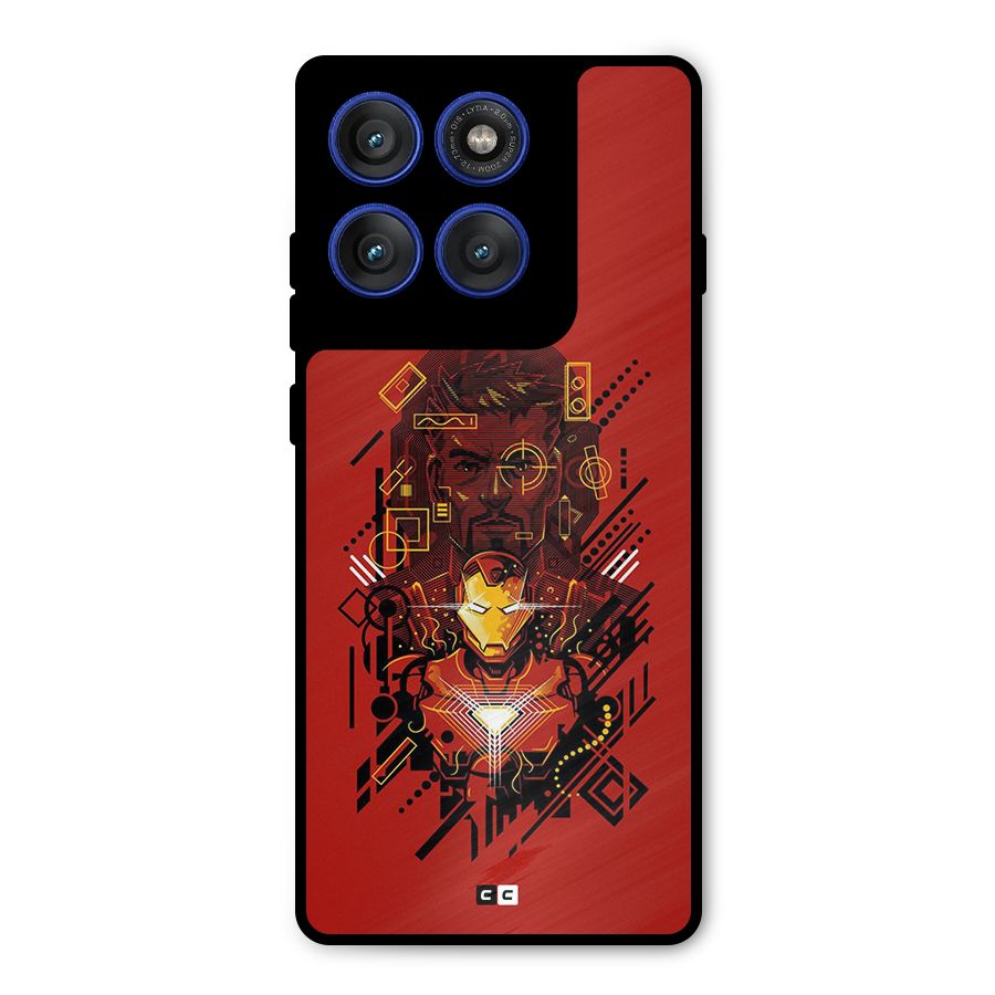 Tony Stark Metal Back Case for Motorola Edge 60 Pro