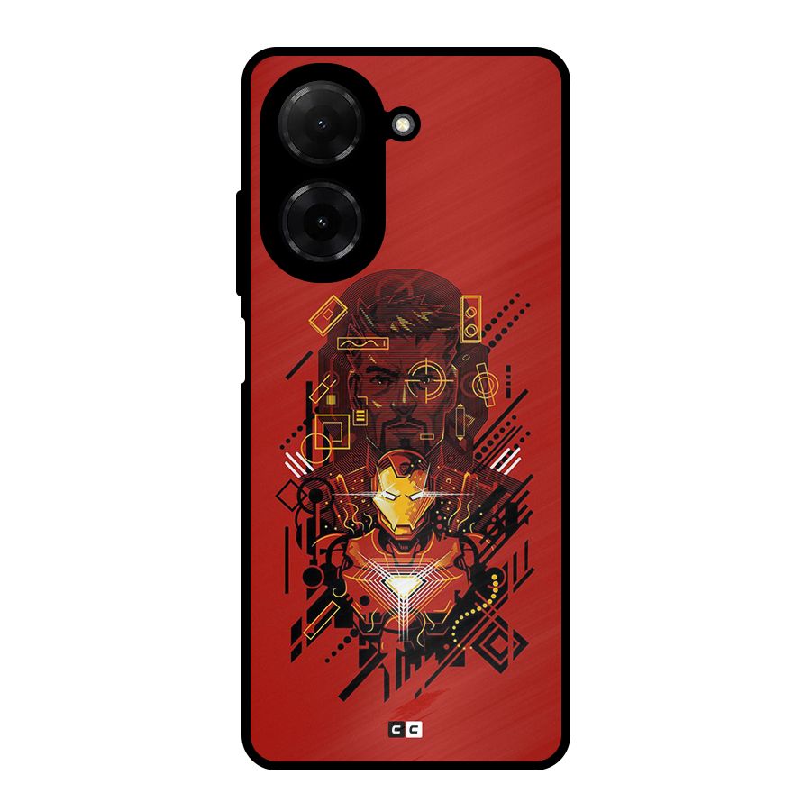 Tony Stark Metal Back Case for Redmi A5 4G