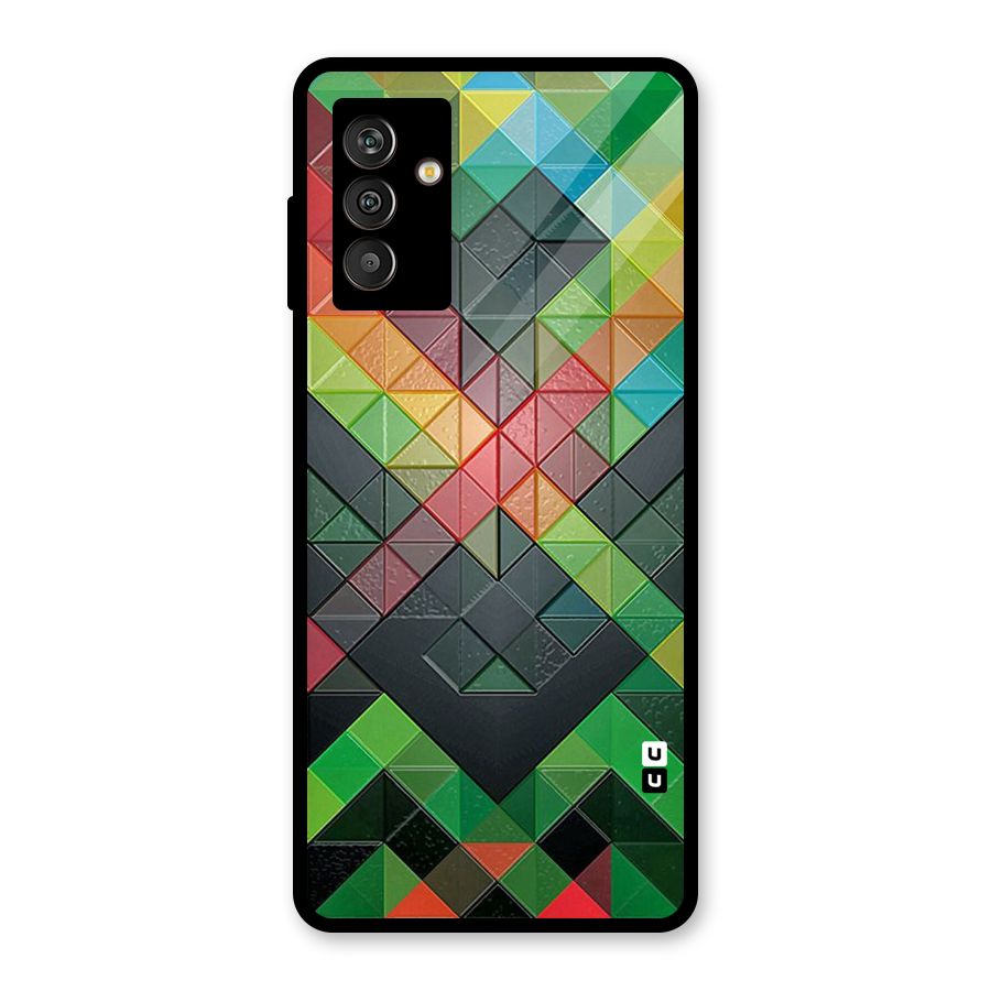Too Much Colors Pattern Glass Back Case for Galaxy M13