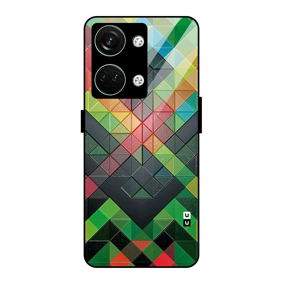 Too Much Colors Pattern Glass Back Case for Oneplus Nord 3