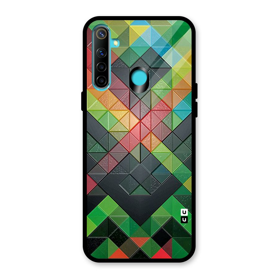 Too Much Colors Pattern Glass Back Case for Realme 5