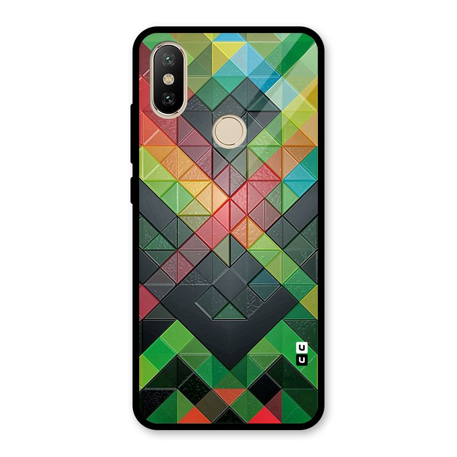 Too Much Colors Pattern Glass Back Case for Redmi A2