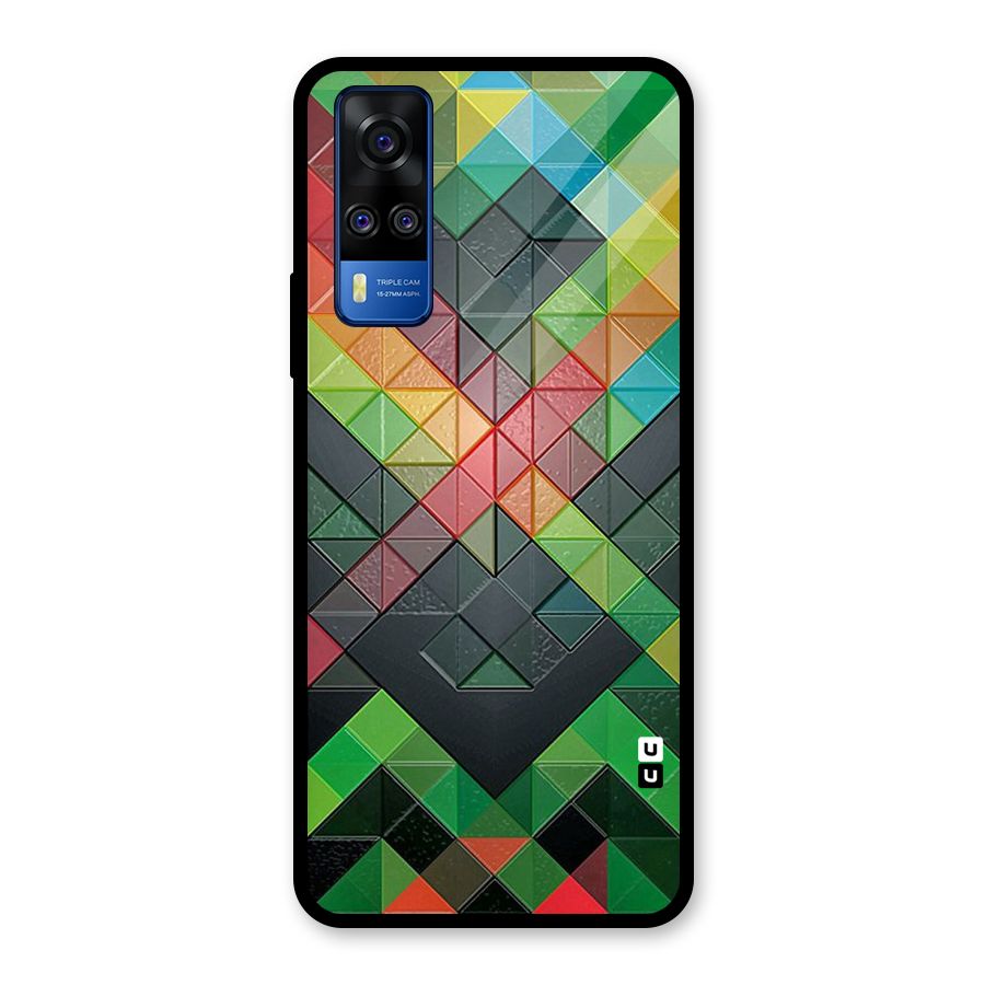 Too Much Colors Pattern Glass Back Case for Vivo Y31