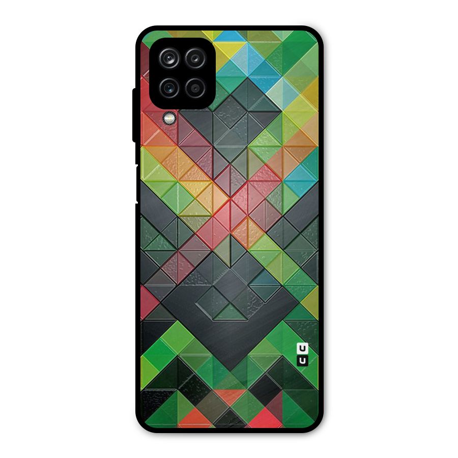 Too Much Colors Pattern Metal Back Case for Galaxy A12