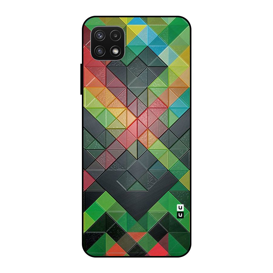 Too Much Colors Pattern Metal Back Case for Galaxy A22 5G