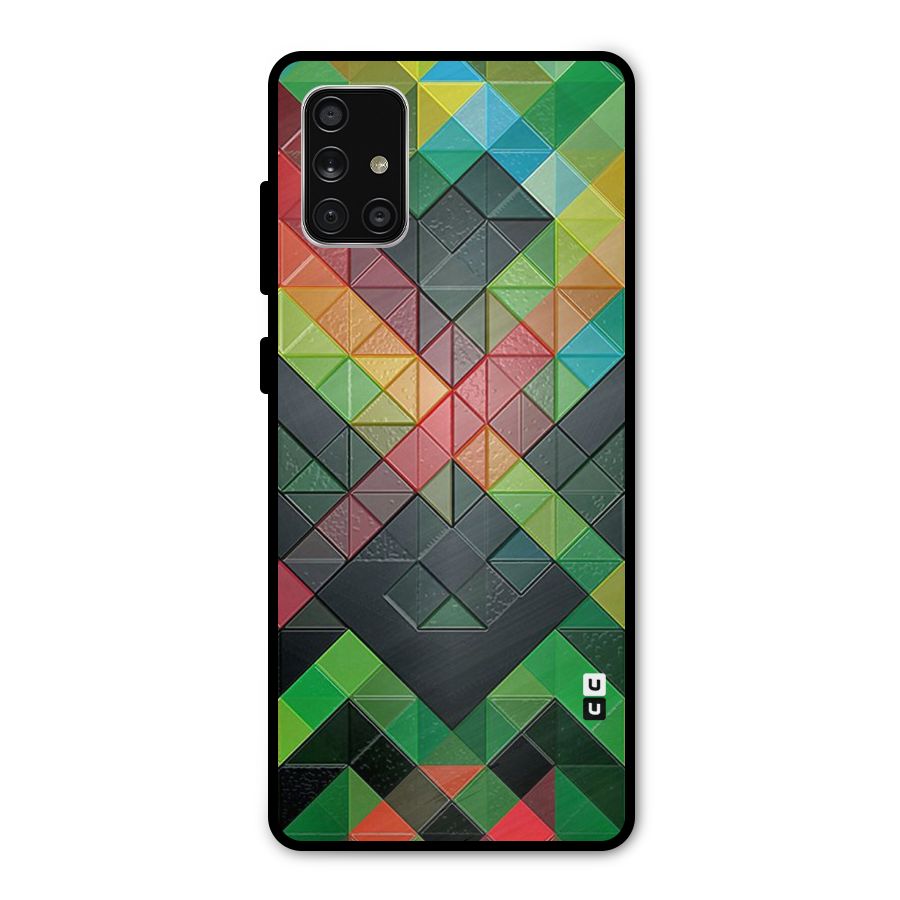 Too Much Colors Pattern Metal Back Case for Galaxy A71