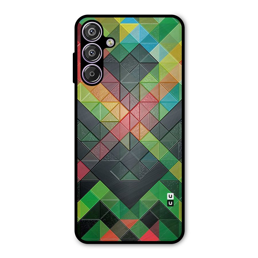 Too Much Colors Pattern Metal Back Case for Galaxy M15