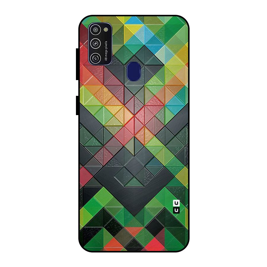 Too Much Colors Pattern Metal Back Case for Galaxy M30s
