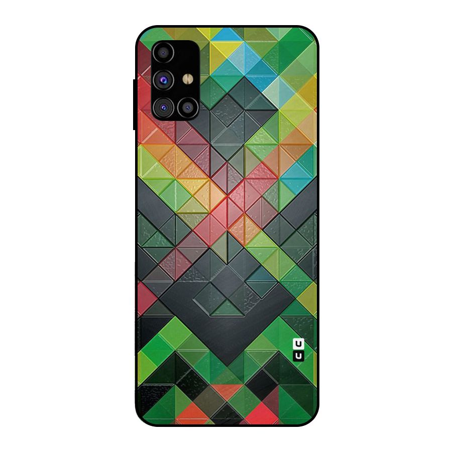 Too Much Colors Pattern Metal Back Case for Galaxy M31s