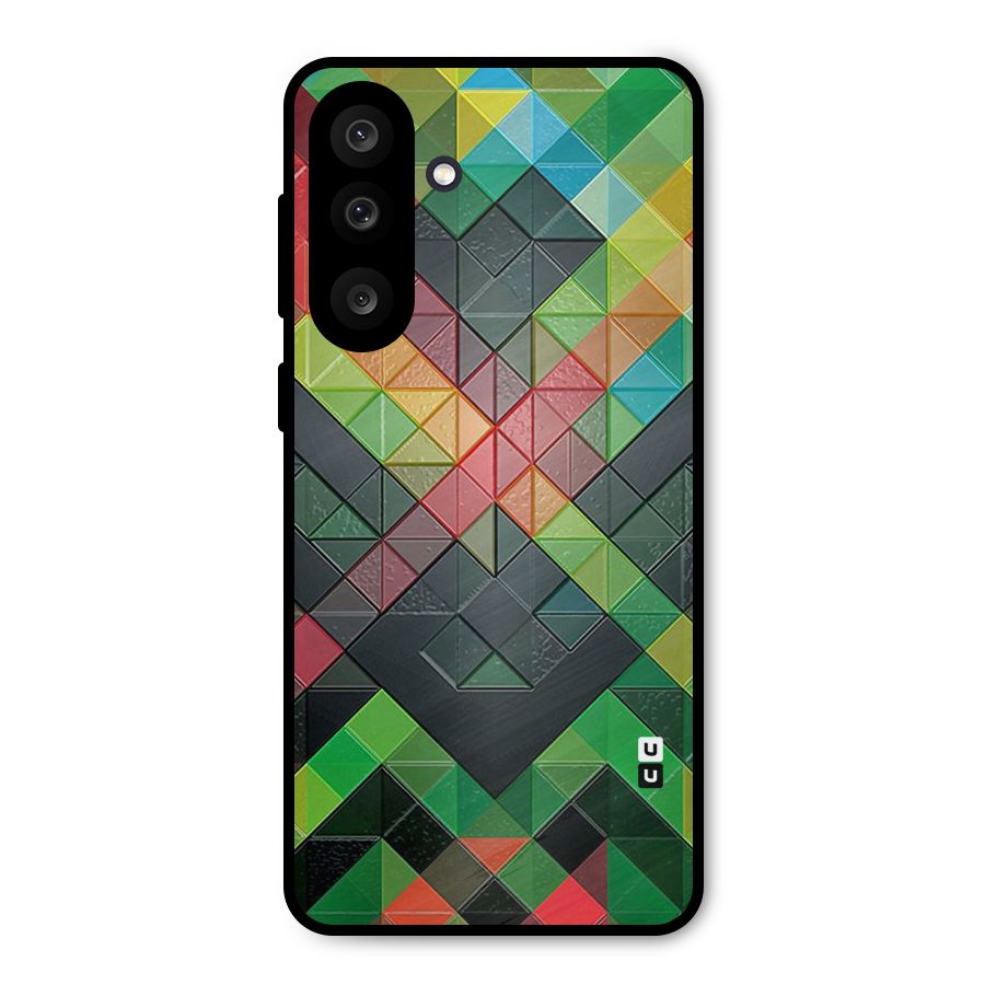 Too Much Colors Pattern Metal Back Case for Galaxy M56