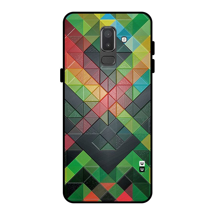 Too Much Colors Pattern Metal Back Case for Galaxy On8 (2018)
