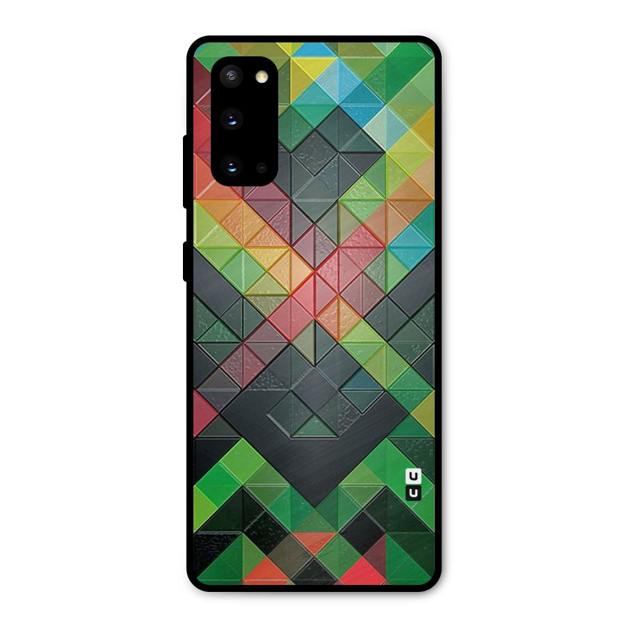 Too Much Colors Pattern Metal Back Case for Galaxy S20